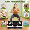 Vibration Platform Machine Plate Fitness Gym Home Exercise Vibrating Shaking Full Body Shaker Workout Stand Shake Board Weight Loss Lymphatic Drainage