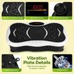 Vibration Platform Machine Plate Fitness Gym Home Exercise Vibrating Shaking Full Body Shaker Workout Stand Shake Board Weight Loss Lymphatic Drainage