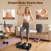 Vibration Machine Plate Full Body Workout Vibrating Exercise Fitness Equipment Platform Home Gym Weight Loss Trainer Shaker Board Lymphatic Drainage