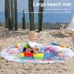 Beach Sand Swimming Pool Water Summer Fun Sand Beach Mat 1.4m *1.4m Picnic Mat Christmas Birthday Kids Gift