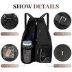Beach Backpack with Wet Pocket Drawstring Mesh Beach Bag Waterproof Swimming Pool Backpack for Men and Women (Black)