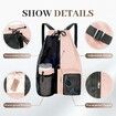 Beach Backpack with Wet Pocket Drawstring Mesh Beach Bag Waterproof Swimming Pool Backpack for Men and Women (Pink)