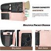 Beach Backpack with Wet Pocket Drawstring Mesh Beach Bag Waterproof Swimming Pool Backpack for Men and Women (Pink)