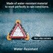 Emergency Warning Triangle, LED Light, Water Resistant, Shockproof and Portable