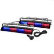 Emergency Dash Strobe Lights, Safety Flashing Warning Hazard Interior Light Bar for Construction Vehicles Trucks 36 x 3 cm, Red Blue