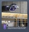 Cyclone Fan Desktop with Night Light USB Charging Cyclone Fan Air Activation for Whole House Air Turbine Airflow