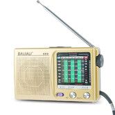 AM FM Portable Radio, Battery Operated Transistor Radio for Seniors, Easy to Use Compact Design for Home, Outdoor and Emergency (Golden)