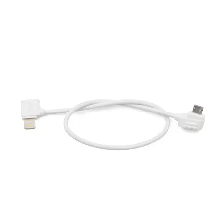 30CM Micro-AB to iOS Remote Controller Cable for DJI Mavic Mini, SE, Air, Pro Platinum, Mavic 2 Pro Zoom, RC Phone Data Cord(iOS Connector)
