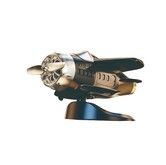 Black Car Solar Rotating Aircraft Creative Ornaments Center Console Decoration Car Supplies