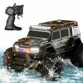 1:14  RC Police Car Amphibious SUV Truck with Police Siren Lights 2.4G Control  Trucks Christmas Birthday Kids Boy Girl Gift COL Blue Age 6+ Kids