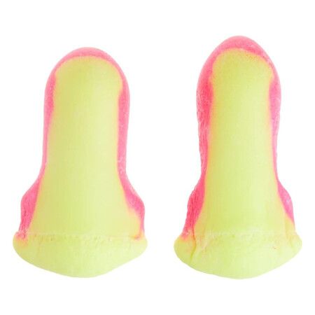 Laser Lite High Visibility Disposable Foam Earplugs, Pink and Yellow, 200 Pairs LL-1, 3301105