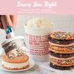 Ice Cream Sandwich Maker Tool,Stainless Steel Ice Cream Cookie Sandwich Maker,Easy Release Sandwich Cookie Scoops,Creative Ice-Cream Burger Making