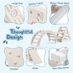Kids Triangle Climber Arch Rocker 7in1 Montessori Plastic Pikler Climbing Frame Rocking Toys Playground Slide Ladder Ramp Toddler Jungle Gym Play Set