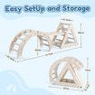 Kids Triangle Climber Arch Rocker 7in1 Montessori Plastic Pikler Climbing Frame Rocking Toys Playground Slide Ladder Ramp Toddler Jungle Gym Play Set