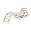 Kids Triangle Climber Arch Rocker 7in1 Montessori Plastic Pikler Climbing Frame Rocking Toys Playground Slide Ladder Ramp Toddler Jungle Gym Play Set