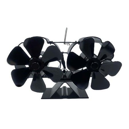Wood Stove Fan Attachment for Buddy Heater, Heat Powered, Thermal, Thermoelectric Fan for Outdoor Hunting, Camping, Ice Fishing Tent Propane Heater