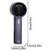 Portable Handheld Fan, Speed 1 to 100 Adjustable Turbo Personal for Women Men Travel, Camping, Outdoor, Blue
