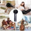 Portable Handheld Fan, Speed 1 to 100 Adjustable Turbo Personal for Women Men Travel, Camping, Outdoor, Blue