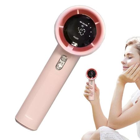 Portable Handheld Fan, Speed 1 to 100  Adjustable Turbo Personal for Women Men Travel, Camping, Outdoor, Pink