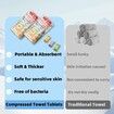 Disposable Compressed Towels, Portable Compressed Towel Tablets,56Pcs Travel Wash Cloth,Thicker Super Absorbent Wash Cloths,Face Towel Ideal