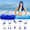 Cooling Hoodie Towels,Instant Cooling Towels for Neck and Face,UPF 50 Sun Protection,Ice Towel for Hot Weather,Head Towel,Blue