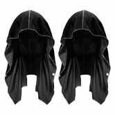 Cooling Hoodie Towels,Instant Cooling Towels for Neck and Face,UPF 50 Sun Protection,Ice Towel for Hot Weather,Head Towel,Black 2 Pack