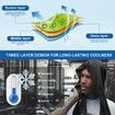 Cooling Hoodie Towels,Instant Cooling Towels for Neck and Face,UPF 50 Sun Protection,Ice Towel for Hot Weather,Head Towel,Black 2 Pack