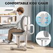 Kids Desk and Chair Set Ergonomic Children Study Writing Table Height Adjustable Stationery Storage Book Shelf Drawer School Student Drawing Learning