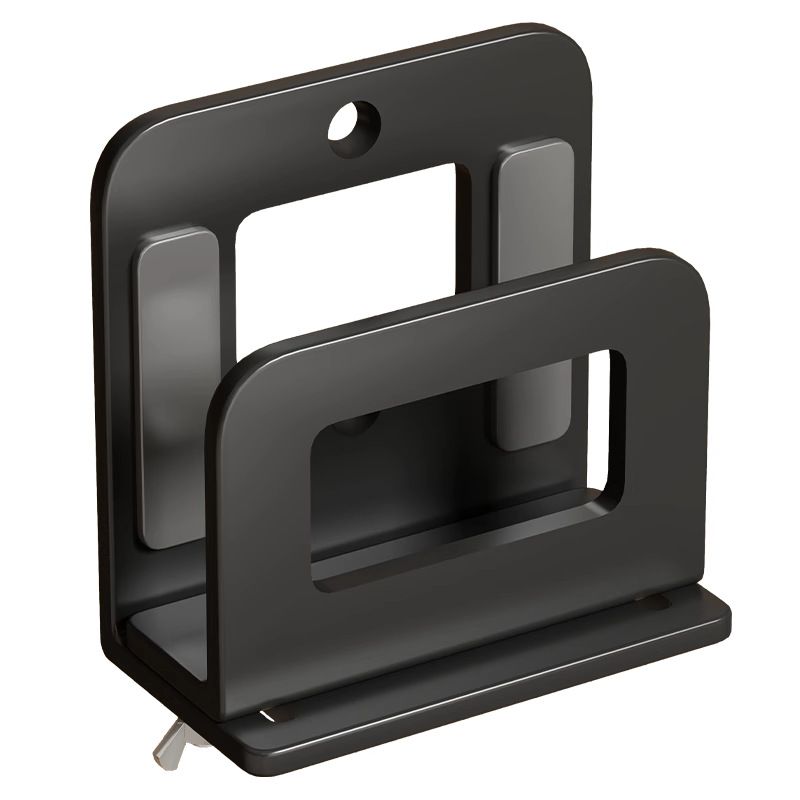 Universal Wall Mount Holder for Small Devices, Heavy Duty Cable Box, Router, Modem Mount Bracket, Black