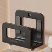 Universal Wall Mount Holder for Small Devices, Heavy Duty Cable Box, Router, Modem Mount Bracket, Black