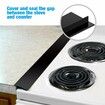 Kitchen Silicone Stove Counter Gap Cover Wide Filler for Stovetop Countertop Oven Washer Dryer Wall Desk Gap Protector