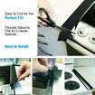 Kitchen Silicone Stove Counter Gap Cover Wide Filler for Stovetop Countertop Oven Washer Dryer Wall Desk Gap Protector