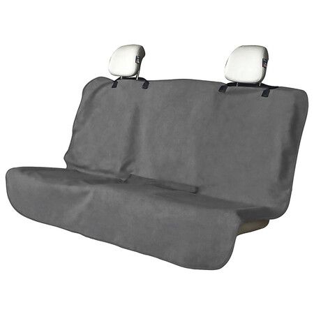Waterproof Backseat Cover for Car Trucks Van SUV Jeep, Rear Bench Towel Seat Covers, Car Seat Protector for Gym Swimming, Bench Grey