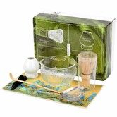7 Pcs Matcha Whisk Set,Ceramic Matcha Set Includes Matcha Bowl,Bamboo Matcha Whisk and Holder,Bamboo Scoop,Scoop Holder,matcha sifter and Tea Towel
