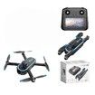 Drone RC 4K Dual Camera Quadcopter Kids 3D Flips Obstacle Avoidance Trajectory Flight with Screen Remote Control Outdoor Play Activity Color Black