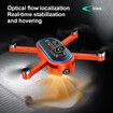 Drone RC 4K Dual Camera Quadcopter Kids 3D Flips Obstacle Avoidance Trajectory Flight with Screen Remote Control Outdoor Play Activity Color Black