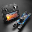 Drone RC 4K Dual Camera Quadcopter Kids 3D Flips Obstacle Avoidance Trajectory Flight with Screen Remote Control Outdoor Play Activity Color Black