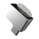 USB C Fingerprint Reader, 360 Degredd Detection Mini Fingerprint Scanner 0.5s Touch Speedy Matching for Password and File Encryption