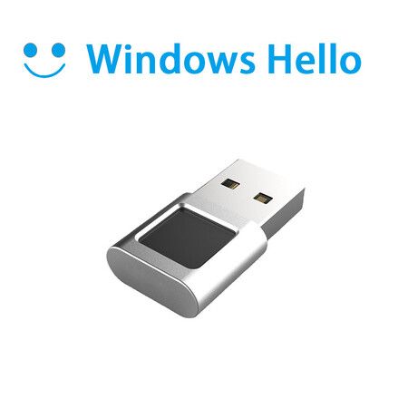 USB Fingerprint Reader Mini Fingerprint Scanner PC Dongle Windows Hello Fingerprint Reader for PC Laptop 360 Degree Touch for Windows 10/11