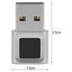 USB Fingerprint Reader Mini Fingerprint Scanner PC Dongle Windows Hello Fingerprint Reader for PC Laptop 360 Degree Touch for Windows 10/11