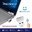 SB Fingerprint Reader for Windows 11/10 Hello Desktop, Laptop, 0.05s 360-Degree Sensor Security Device Login, Security Lock