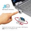 SB Fingerprint Reader for Windows 11/10 Hello Desktop, Laptop, 0.05s 360-Degree Sensor Security Device Login, Security Lock