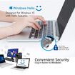 SB Fingerprint Reader for Windows 11/10 Hello Desktop, Laptop, 0.05s 360-Degree Sensor Security Device Login, Security Lock