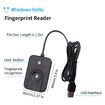 USB Fingerprint Reader for Windows10 11, Windows Hello Fingerprint Reader One Click Lock Screen with 5ft Cable Windows Password Free Login