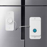 Fingerprint Fridge Lock, Refrigerator Lock with Fingerprint, for Fridge, Cabinet locks, Drawers, Dishwasher, Toilet, White