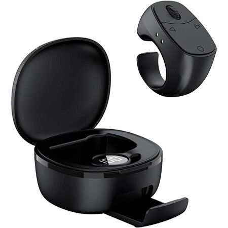 TikTok Scrolling Ring, Wireless Bluetooth Remote Control for iPhone iPad, Page Turner Camera Remote, Compatible with iOS Android