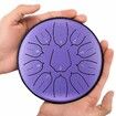 Steel Tongue Drum Percussion, 6 Inch 11 Notes Musical Instruments, Music Gifts for Family Friends (Lavender)
