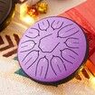 Steel Tongue Drum Percussion, 6 Inch 11 Notes Musical Instruments, Music Gifts for Family Friends (Lavender)