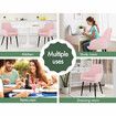 ALFORDSON 4x Dining Chair Armchair Kitchen Cafe Lounge Padded Seat Velvet Pink
