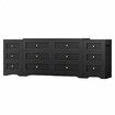 ALFORDSON 6 Chest of Drawers 2x Bedside Table Bedroom Storage Hamptons Black